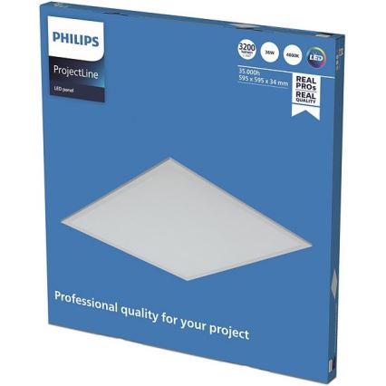 Philips - LED-paneeli alaslaskettuun kattoon PROJECTLINE LED/36W/230V 59,5x59,5 cm