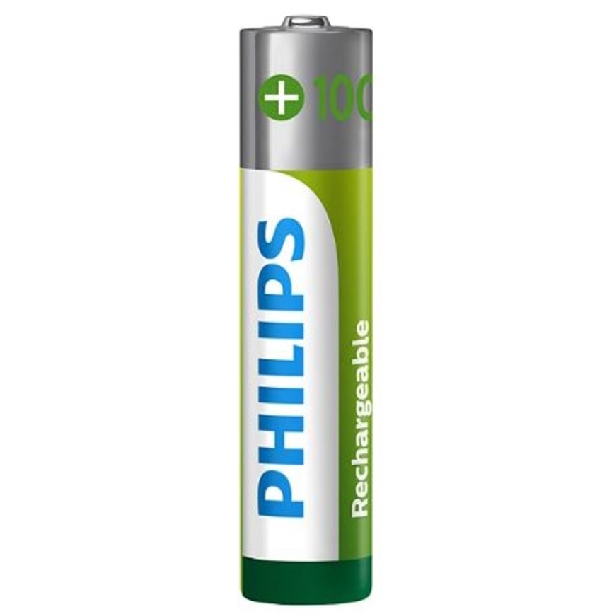 Philips R03B4RTU10/10 - 4 kpl Ladattavat AAA-akut NiMH/1,2V/1000 mAh