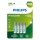 Philips R03B4RTU10/10 - 4 kpl Ladattavat AAA-akut NiMH/1,2V/1000 mAh