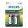 Philips R14B2A300/10 - 2 kpl Uudelleenladattava akku C MULTILIFE NiMH/1,2V/3000 mAh