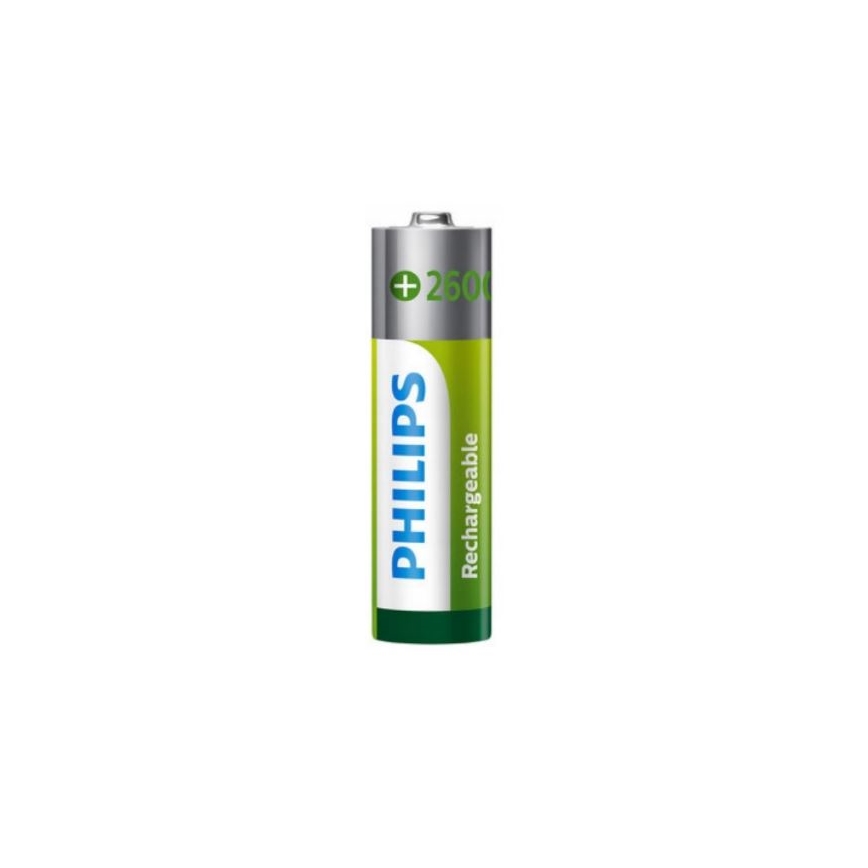 Philips R6B4B260/10 - 4 kpl Ladattavat AA-paristot NiMH/1,2V/2600 mAh
