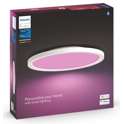 Philips - RGBW Himmennettävä kattovalaisin Hue SURIMU LED/40W/230V