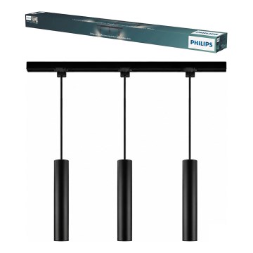 Philips - Riippuvalaisin vaijerilla EASYLINK-kiskojärjestelmään 3xGU10/7W/230V 1 m musta