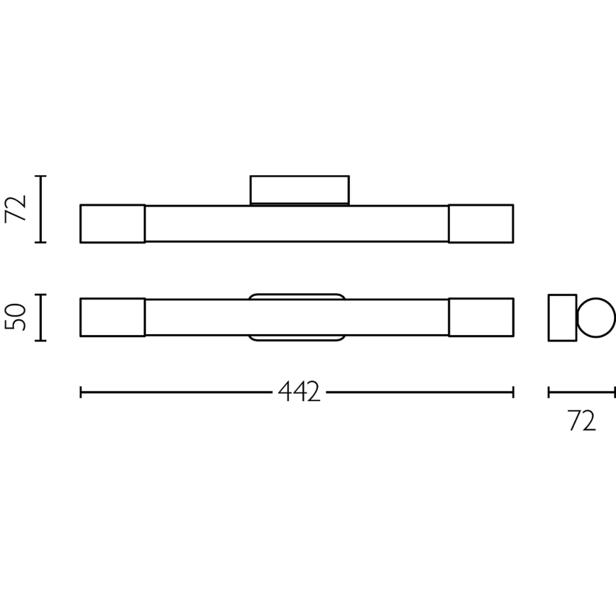 Philips - Kylpyhuoneen peilivalaisin ROVER LED/5W/230V IP44 messinki
