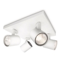Philips - RUNNER-kohdevalaisin 4xGU10/20W/230V valkoinen