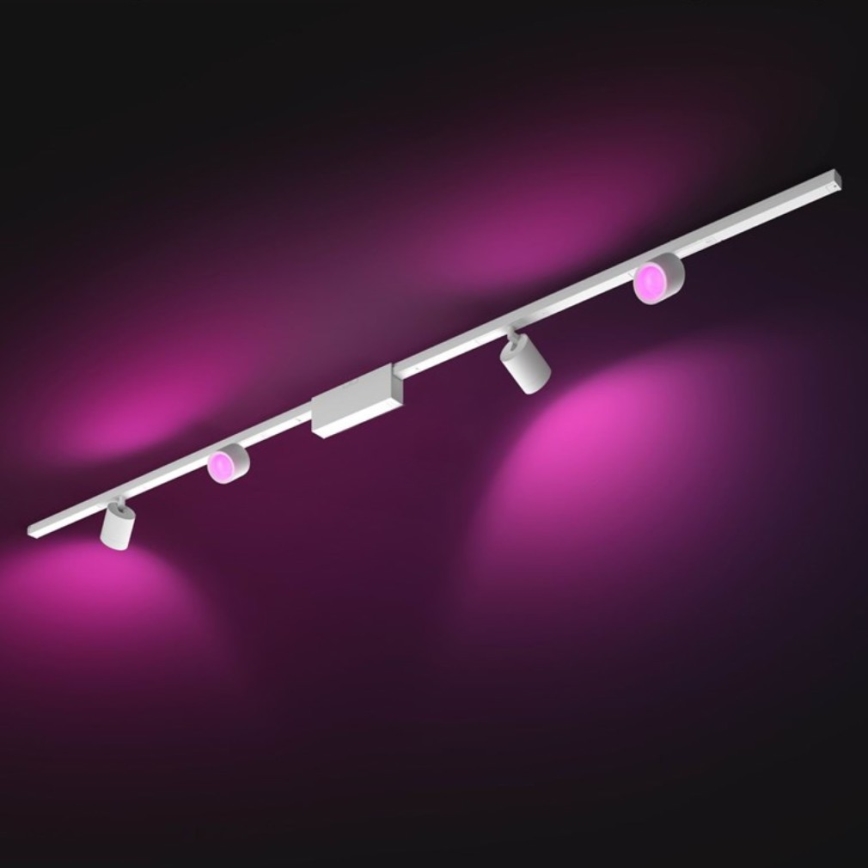 Philips - SET 4xLED RGB Himmennettävä kohdevalo kiskojärjestelmään Hue PERIFO LED RGB/20,8W/230V 2000-6500K