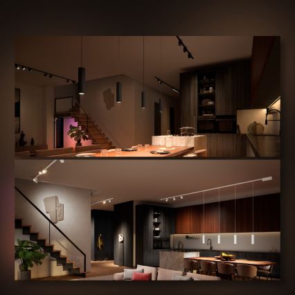 Philips - SET 4x LED RGB Himmennettävä valo kiskojärjestelmään Hue PERIFO LED RGB/44,6W/230V 2000-6500K