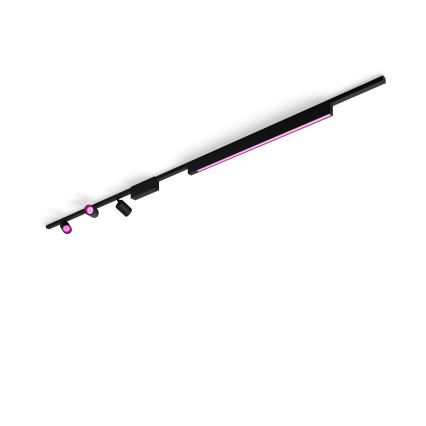 Philips - SET 4x LED RGB Himmennettävä valo kiskojärjestelmään Hue PERIFO LED RGB/44,6W/230V 2000-6500K