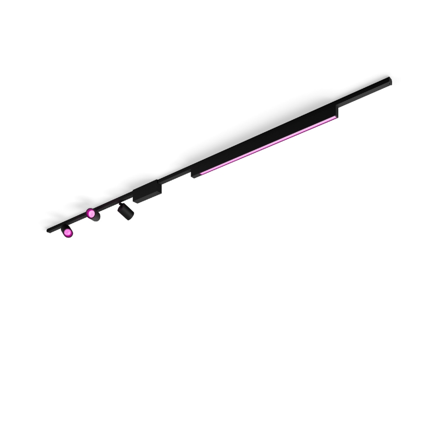 Philips - SET 4x LED RGB Himmennettävä valo kiskojärjestelmään Hue PERIFO LED RGB/44,6W/230V 2000-6500K