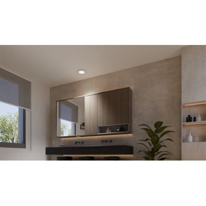 Philips - SETTI 2x LED RGBW Kylpyhuoneen himmennettävät uppovalaisimet Hue SLIM LED/8,3W/230V 2000-6500K valkoinen IP44