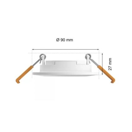 Philips - SETTI 2x LED RGBW Kylpyhuoneen himmennettävät uppovalaisimet Hue SLIM LED/8,3W/230V 2000-6500K valkoinen IP44