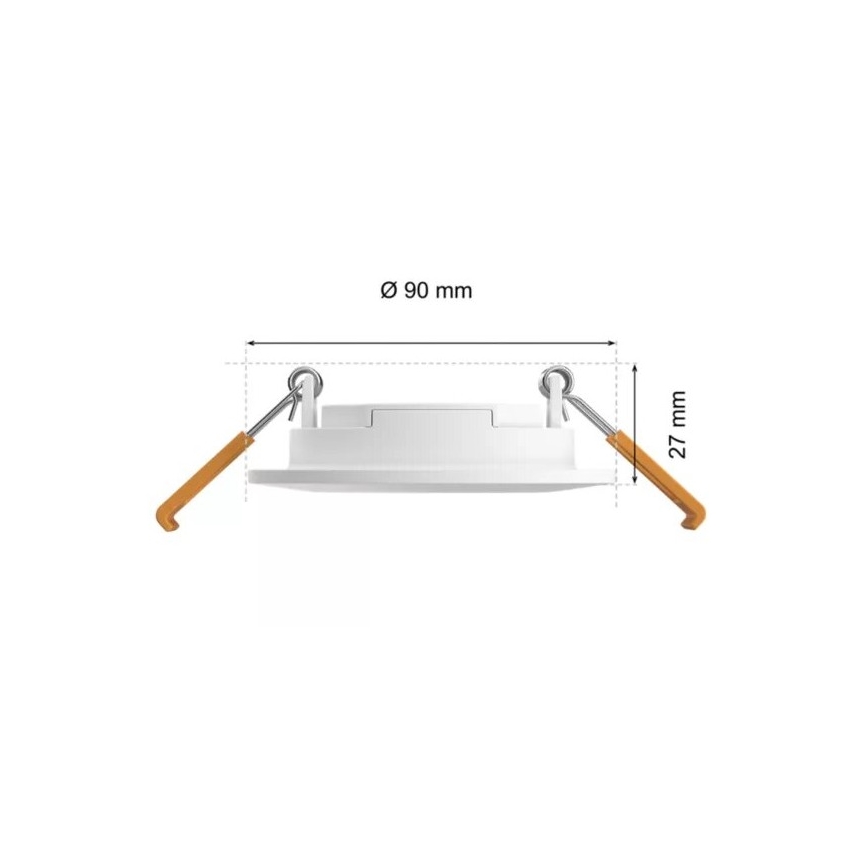 Philips - SETTI 2x LED RGBW Kylpyhuoneen himmennettävät uppovalaisimet Hue SLIM LED/8,3W/230V 2000-6500K valkoinen IP44