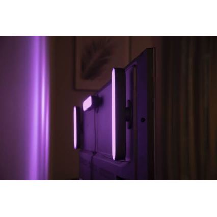 Philips - SETTI 2x LED RGB Himmennettävä pöytävalaisin Hue PLAY DUAL PACK White And Color Ambiance LED/6W/230V