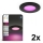 Philips - SETTI 2x LED RGBW himmennettävä kylpyhuoneen upotettava alasvalo Hue SLIM LED/8,3W/230V 2000-6500K musta IP44