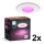 Philips - SETTI 2x LED RGBW Kylpyhuoneen himmennettävät uppovalaisimet Hue SLIM LED/8,3W/230V 2000-6500K valkoinen IP44