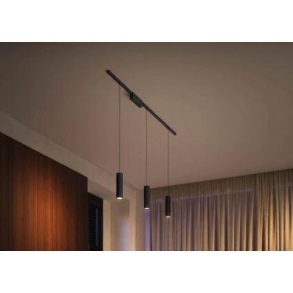 Philips - 3 kpl LED RGBW himmennettävä riippuvalaisin kaapelilla Hue-kiskojärjestelmään PERIFO LED/15,6W/230V 2000-6500K