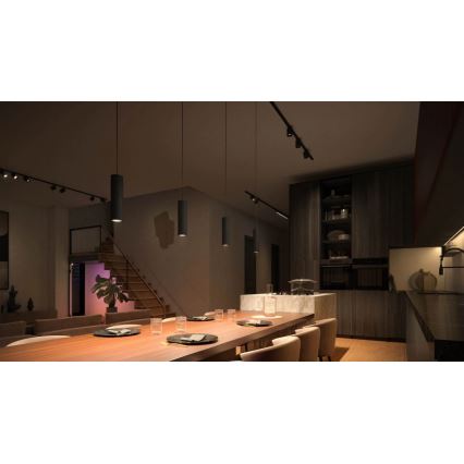 Philips - 3 kpl LED RGBW himmennettävä riippuvalaisin kaapelilla Hue-kiskojärjestelmään PERIFO LED/15,6W/230V 2000-6500K