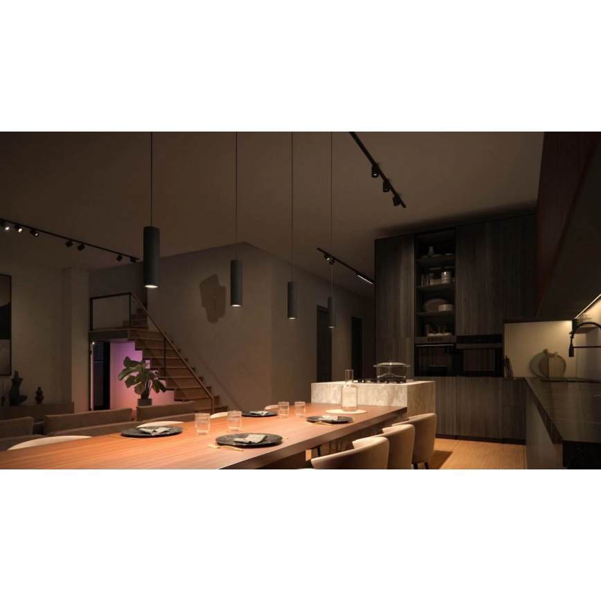 Philips - 3 kpl LED RGBW himmennettävä riippuvalaisin kaapelilla Hue-kiskojärjestelmään PERIFO LED/15,6W/230V 2000-6500K