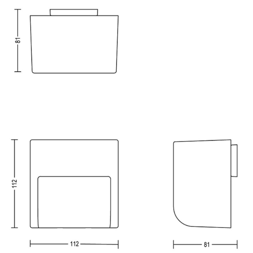 Philips - SETTI 3x LED-ulkoseinävalaisin GRITS LED/1,5W/24/230V IP44