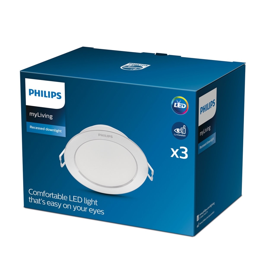 Philips - SETTI 3x LED upotettava valo 1xLED/3,5W/230V 2700K