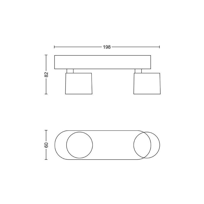 Philips - Himmennettävä LED-kohdevalaisin 2xLED/4,5W/230V