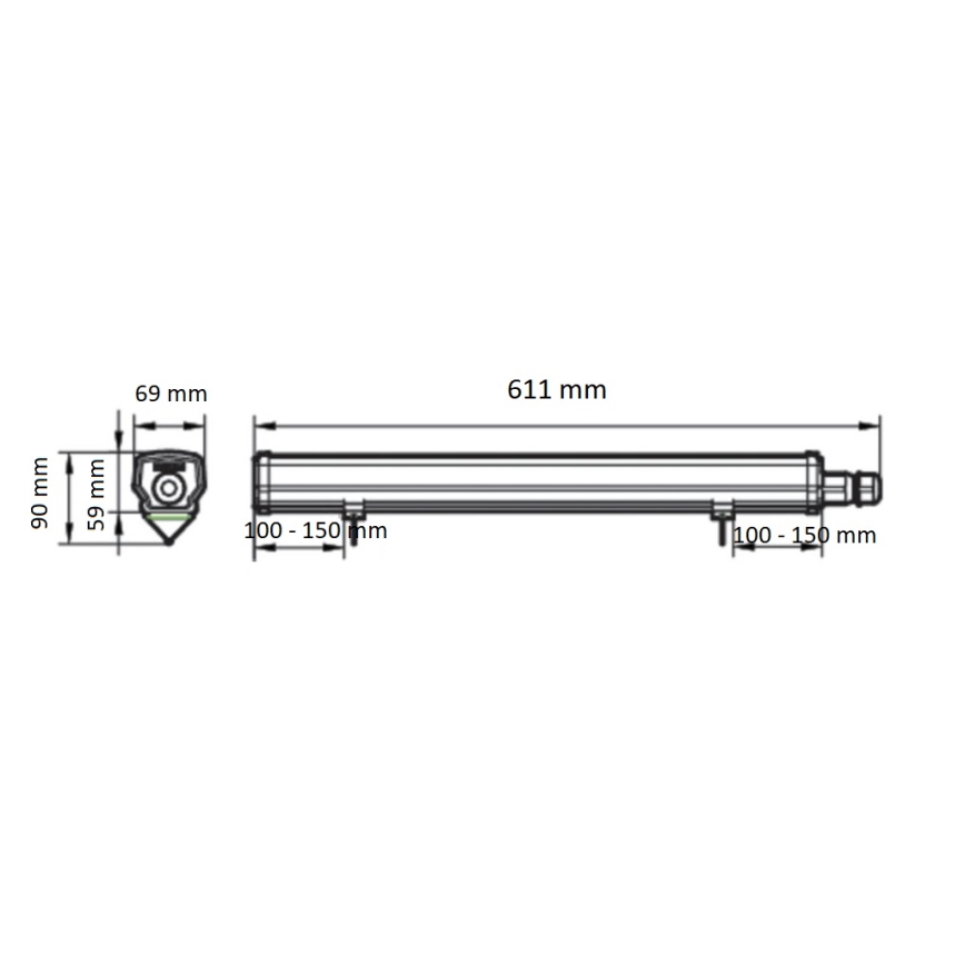 Philips - Tekninen LED-loisteputkivalaisin LEDINAIRE LED/15W/230V 60 cm IP66
