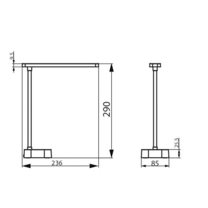 Philips - LED himmennettävä kosketuspöytälamppu TILPA LED/5W/5V 1800 mAh