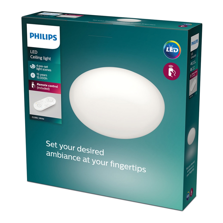 Philips - LED himmennettävä kattovalaisin 1xLED/23W/230V + kaukosäädin