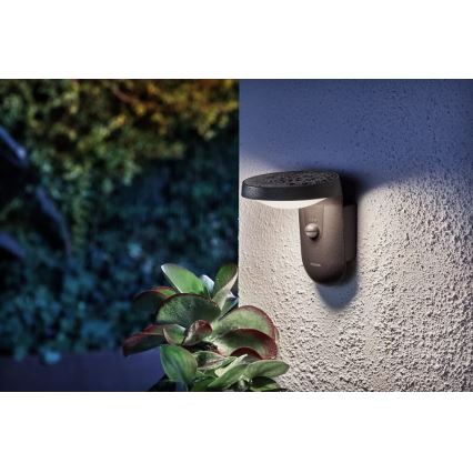 Philips - LED-aurinkoseinävalaisin liiketunnistimella ja hämäräkytkimellä LED/1,2W/4V 1800 mAh 3000K IP44