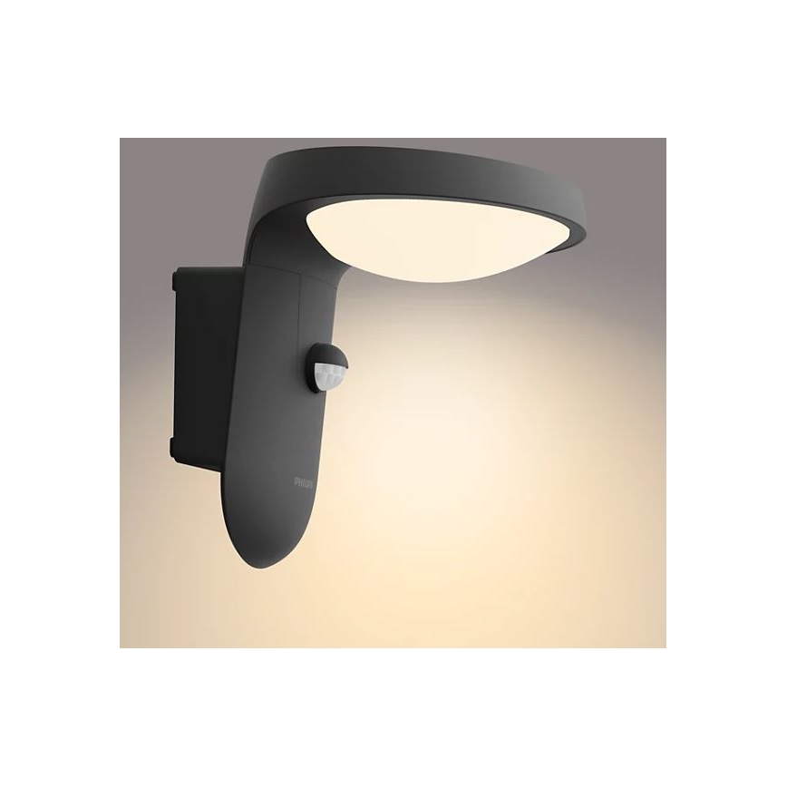 Philips - LED-aurinkoseinävalaisin liiketunnistimella ja hämäräkytkimellä LED/1,2W/4V 1800 mAh 3000K IP44