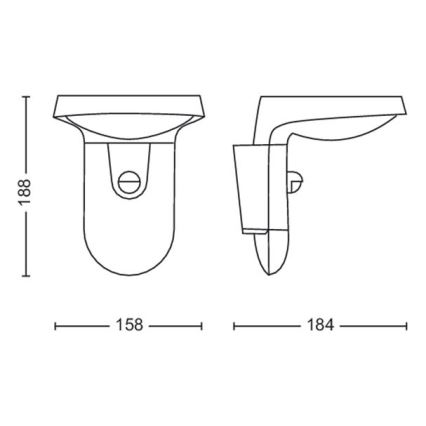 Philips - LED-aurinkoseinävalaisin liiketunnistimella ja hämäräkytkimellä LED/1,2W/4V 1800 mAh 3000K IP44