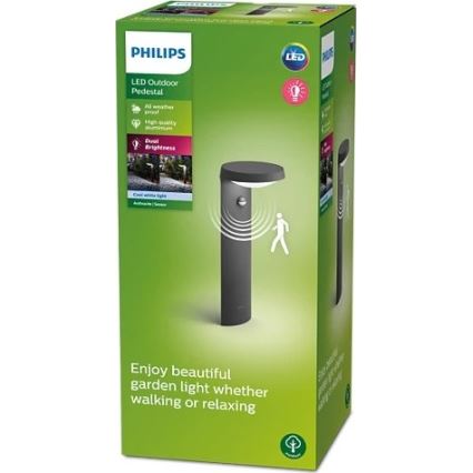 Philips - LED-ulkovalaisin anturilla LED/9W/230V 4000K IP44