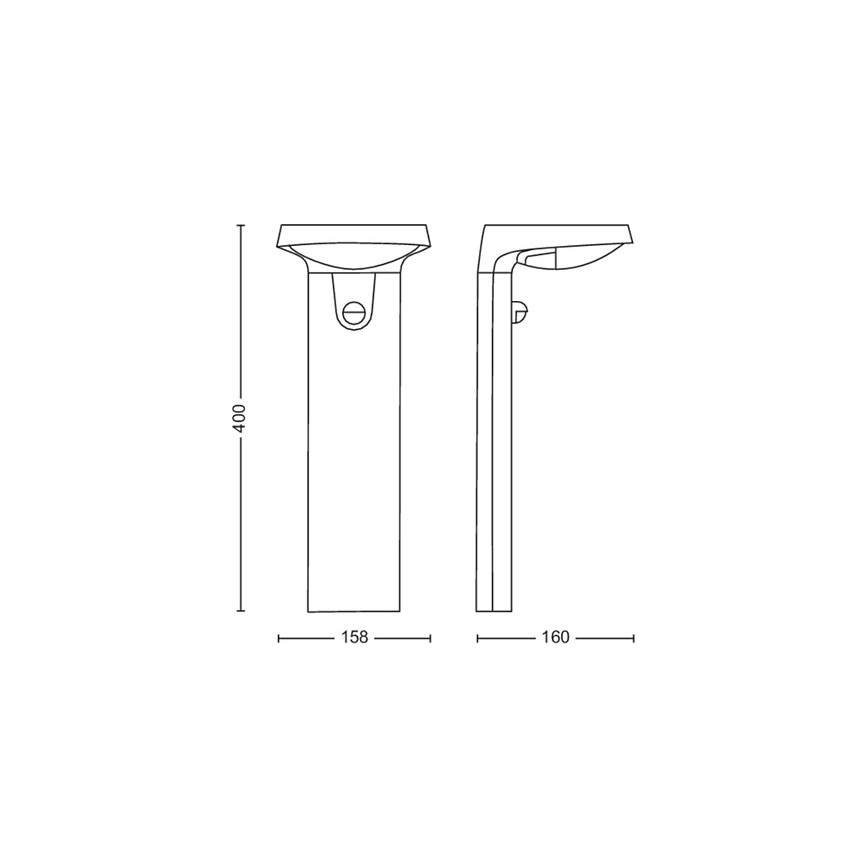 Philips - LED-ulkovalaisin anturilla LED/9W/230V 4000K IP44