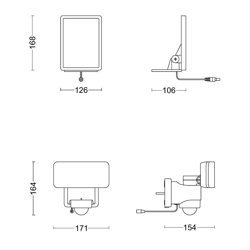 Philips - LED aurinkokäyttöinen seinävalaisin liiketunnistimella ja hämäräkytkimellä TYLUS LED/6W/3,7V 2600 mAh 3000K IP44