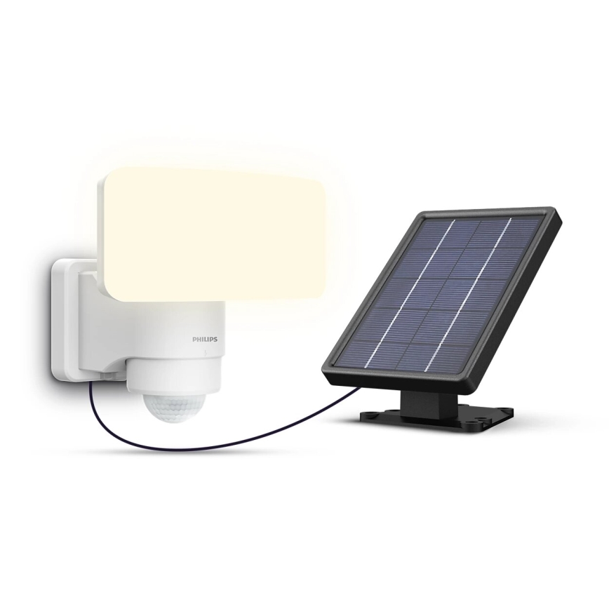 Philips - LED aurinkokennoseinävalaisin liiketunnistimella ja hämäräkytkimellä TYLUS LED/6W/3,7V 2600 mAh 5000K IP44