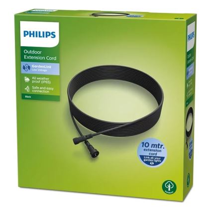 Philips - Ulkokäyttöön tarkoitettu jatkojohto 10m IP65