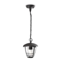 Philips - Ulkoriippukattokruunu 1xE27/60W/230V musta IP44