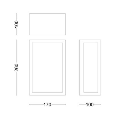 Philips - Ulkoseinävalaisin ALZOR 1xE27/25W/230V IP44