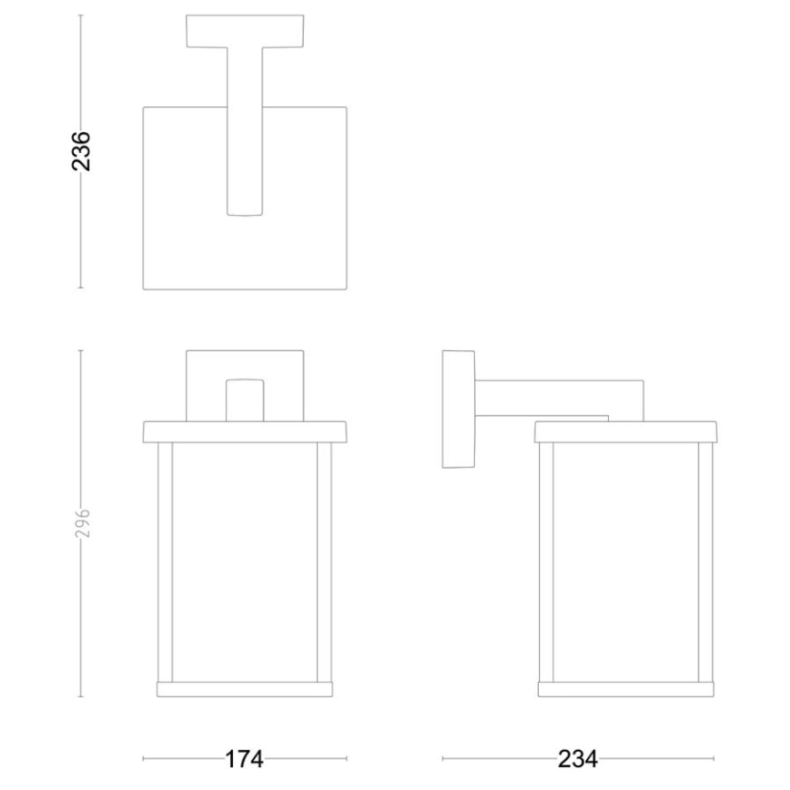 Philips - Ulkoseinävalaisin BELLINI 1xE27/25W/230V IP44