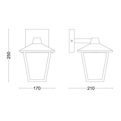 Philips - Ulkoseinävalaisin KINNO 1xE27/25W/230V IP44
