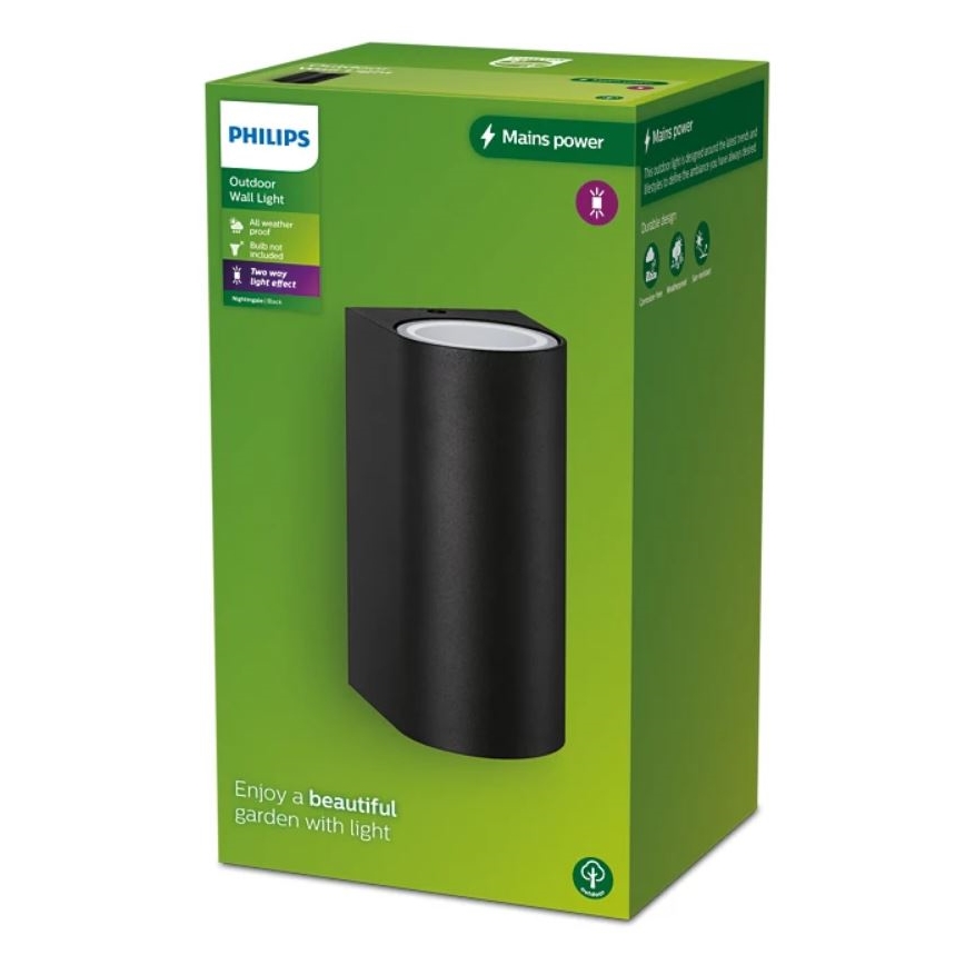 Philips - Ulkoseinävalaisin NIGHTINGALE 2xGU10/35W/230V IP44