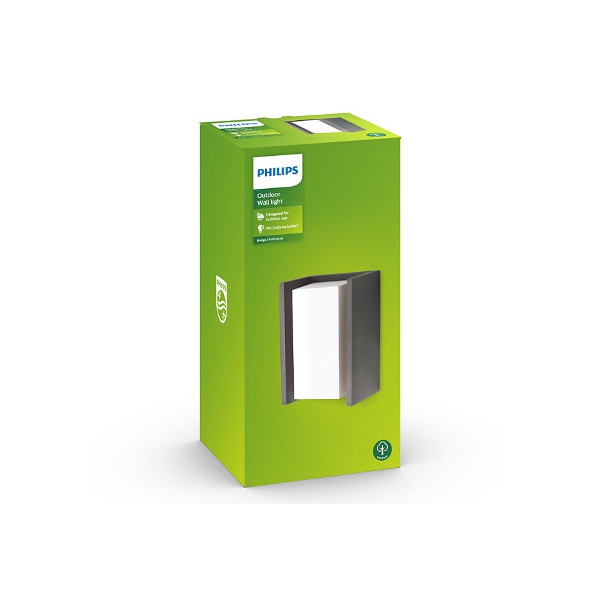 Philips - Ulkoseinävalo BRIDGE 1xE27/15W/230V IP44