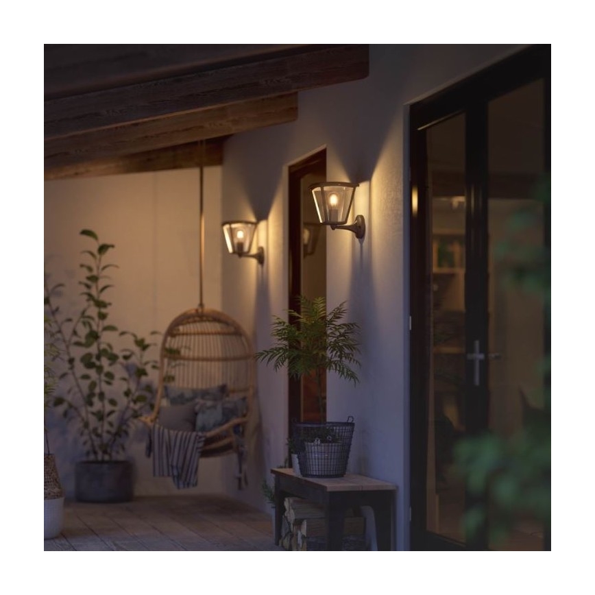 Philips - Himmennettävä ulkoseinävalo Hue INARA 1xE27/7W/230V Wi-Fi IP44