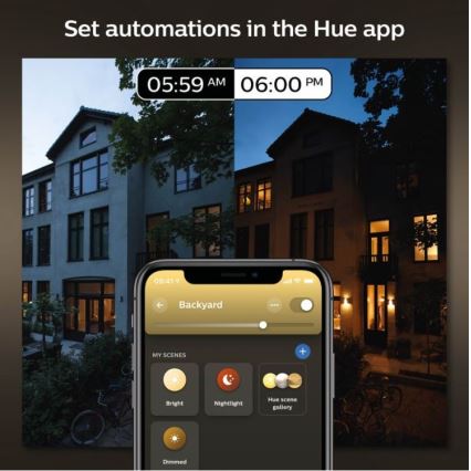 Philips - Himmennettävä ulkoseinävalo Hue INARA 1xE27/7W/230V Wi-Fi IP44