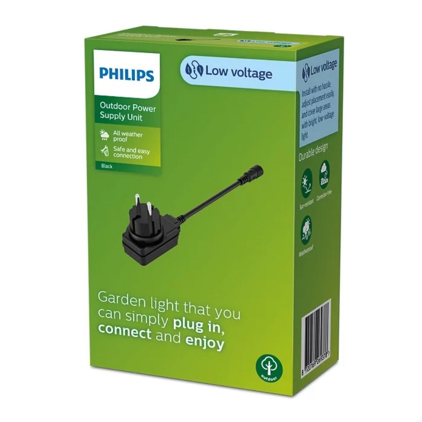 Philips - Ulkotila verkkovirtasovitin GARDENLINK 12W/24/230V IP44