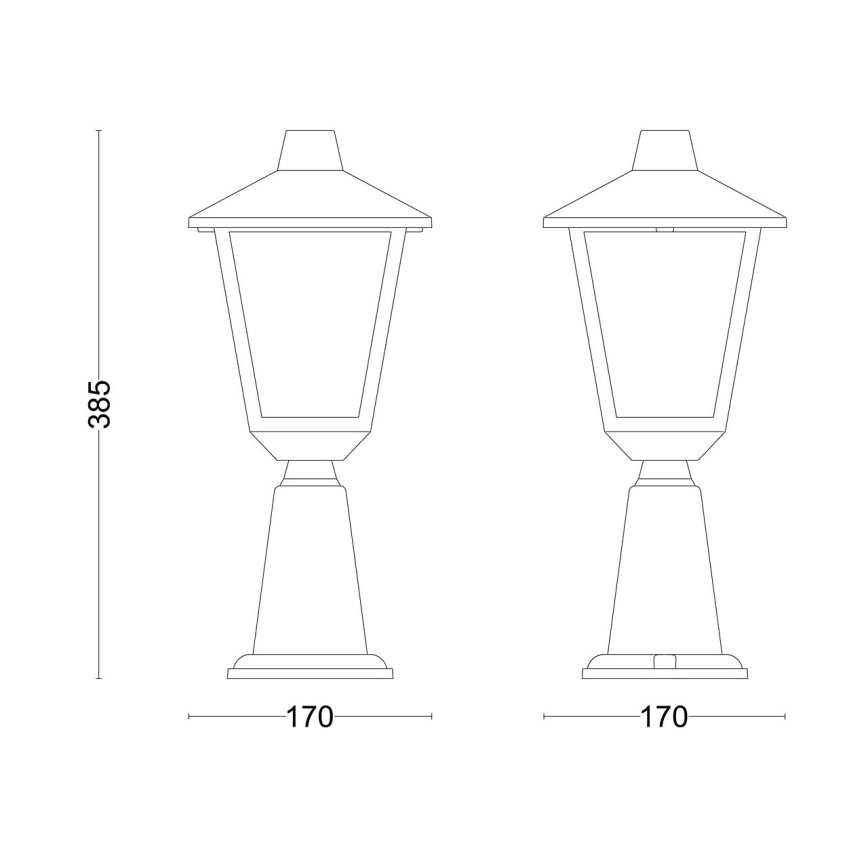 Philips - Ulkovalaisin KINNO 1xE27/25W/230V IP44