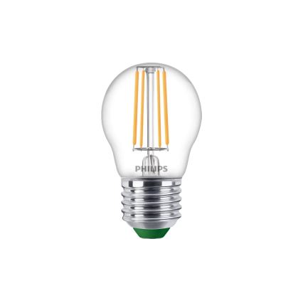 Philips ULTRAEFFICIENT VINTAGE P45 LED-lamppu E27, 1,2 W, 230 V, 2700 K