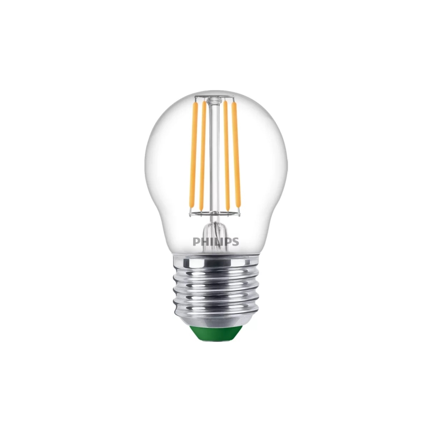 Philips ULTRAEFFICIENT VINTAGE P45 LED-lamppu E27, 1,2 W, 230 V, 2700 K