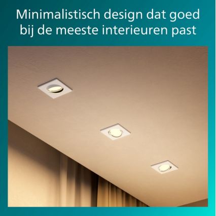 Philips - Uppovalaisin PERIDOT 1xGU10/7W/230V valkoinen