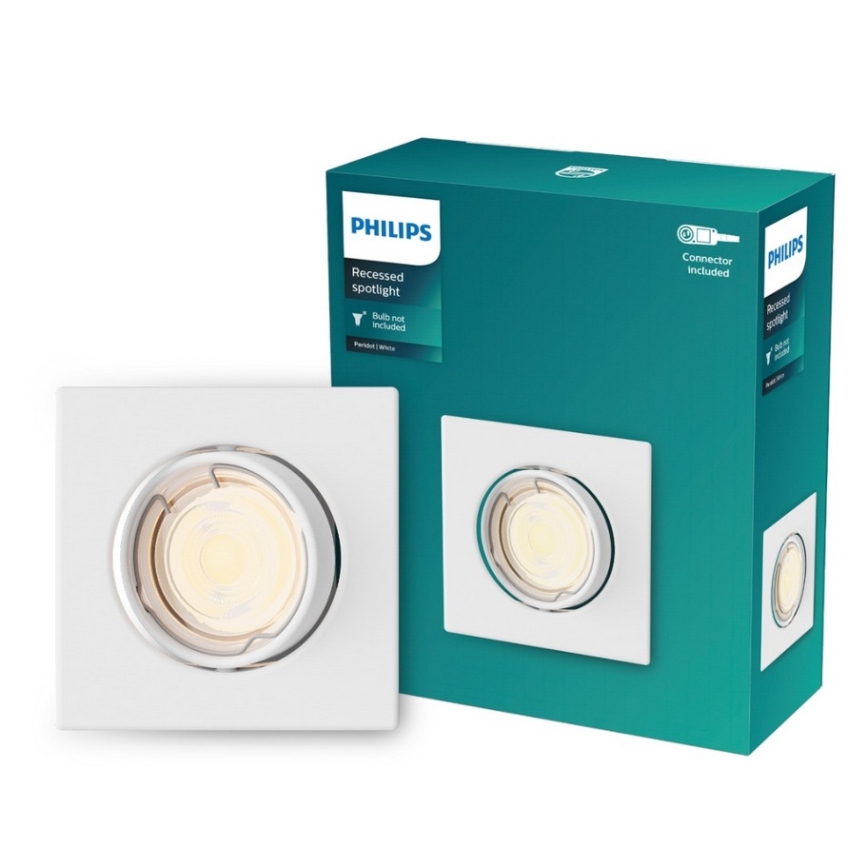 Philips - Uppovalaisin PERIDOT 1xGU10/7W/230V valkoinen